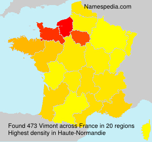 Surname Vimont in France Surname Vimont in France