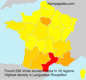 Surname Vinas in France Surname Vinas in France