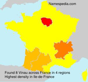 Surname Vinau in France