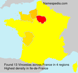Surname Vinceslas in France Surname Vinceslas in France