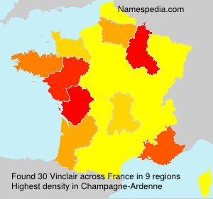 Surname Vinclair in France Surname Vinclair in France