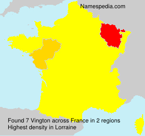 Surname Vington in France Surname Vington in France