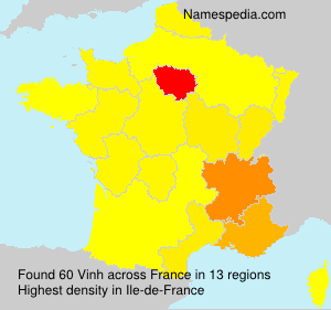 Surname Vinh in France Surname Vinh in France