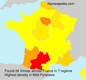 Surname Vinnac in France Surname Vinnac in France