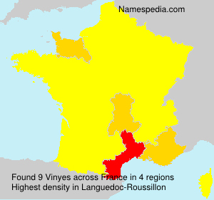 Surname Vinyes in France