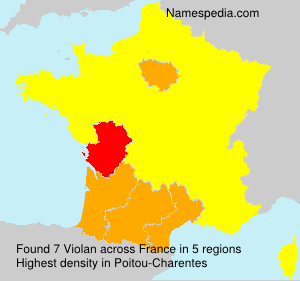 Surname Violan in France Surname Violan in France
