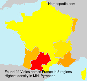 Surname Violes in France Surname Violes in France
