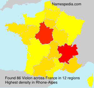 Surname Violon in France