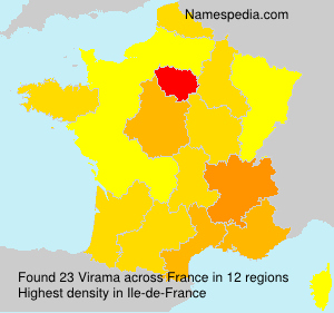 Surname Virama in France