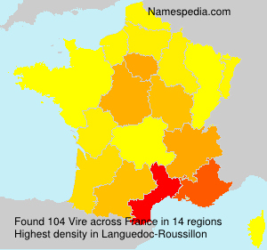 Surname Vire in France Surname Vire in France