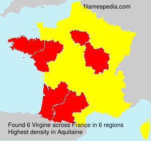 Surname Virgine in France Surname Virgine in France