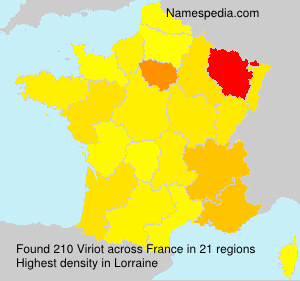 Surname Viriot in France Surname Viriot in France