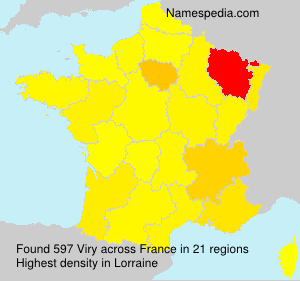 Surname Viry in France Surname Viry in France