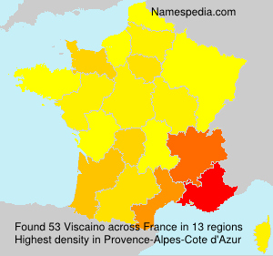 Surname Viscaino in France Surname Viscaino in France
