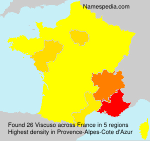 Surname Viscuso in France Surname Viscuso in France