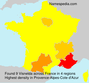Surname Visnelda in France Surname Visnelda in France