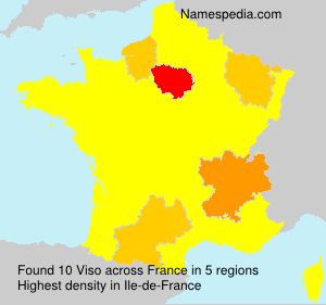 Surname Viso in France Surname Viso in France