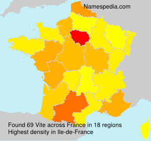 Surname Vite in France Surname Vite in France
