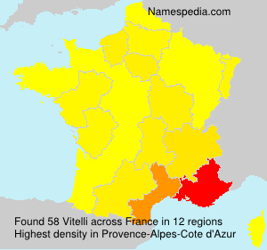Surname Vitelli in France Surname Vitelli in France