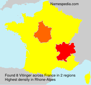 Surname Vitinger in France Surname Vitinger in France