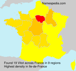 Surname Vitot in France Surname Vitot in France