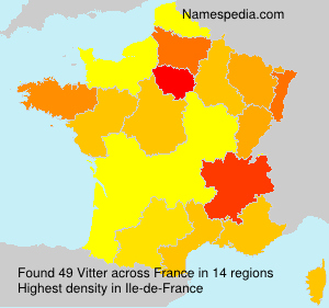 Surname Vitter in France Surname Vitter in France