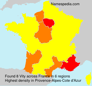 Surname Vity in France Surname Vity in France