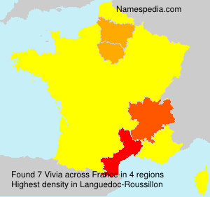 Surname Vivia in France Surname Vivia in France
