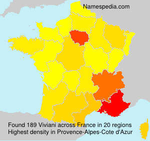 Surname Viviani in France Surname Viviani in France
