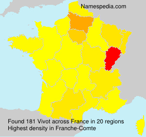 Surname Vivot in France Surname Vivot in France
