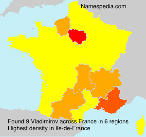 Surname Vladimirov in France Surname Vladimirov in France