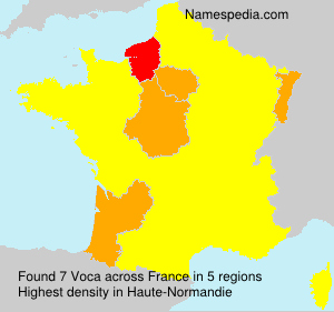 Surname Voca in France Surname Voca in France