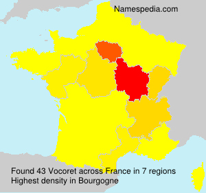 Surname Vocoret in France Surname Vocoret in France