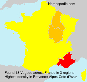 Surname Vogade in France Surname Vogade in France