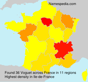 Surname Voguet in France Surname Voguet in France