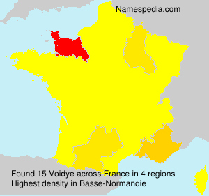 Surname Voidye in France Surname Voidye in France