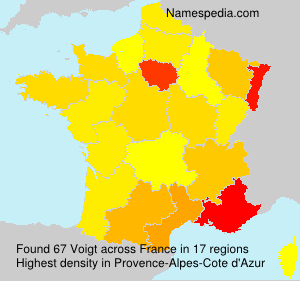 Surname Voigt in France Surname Voigt in France