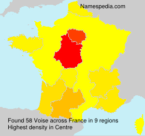 Surname Voise in France Surname Voise in France