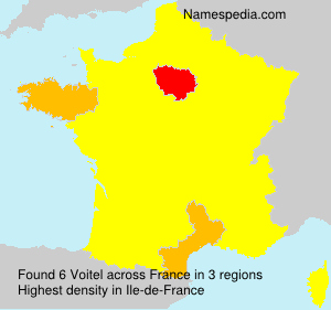 Surname Voitel in France Surname Voitel in France