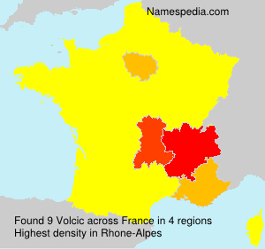 Surname Volcic in France Surname Volcic in France