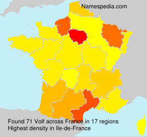 Surname Volf in France Surname Volf in France