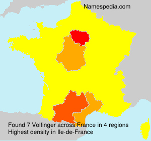 Surname Volfinger in France Surname Volfinger in France