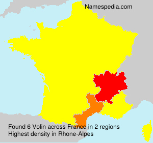 Surname Volin in France Surname Volin in France