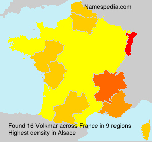 Surname Volkmar in France Surname Volkmar in France