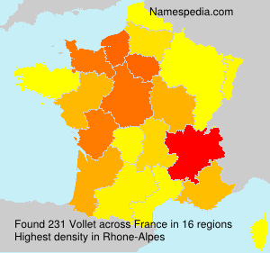 Surname Vollet in France Surname Vollet in France