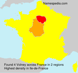 Surname Volney in France Surname Volney in France