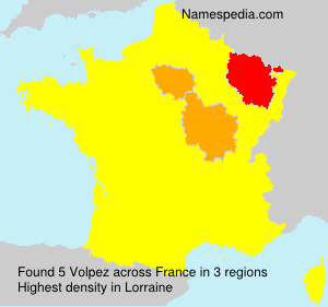 Surname Volpez in France Surname Volpez in France