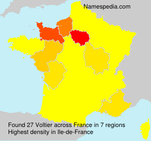Surname Voltier in France Surname Voltier in France