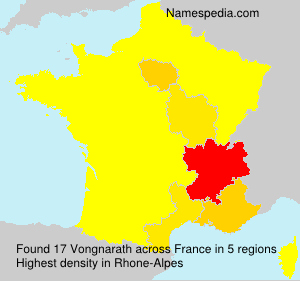 Surname Vongnarath in France Surname Vongnarath in France