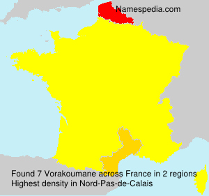 Surname Vorakoumane in France Surname Vorakoumane in France